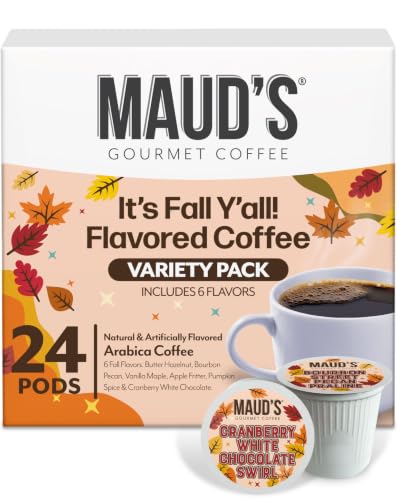 Image of Maud's Fall Flavored Coffee Pods Variety Pack, 24ct, 6 Assorted Flavors
