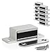 LouMaxx Magnetschnäpper stark - Haltekraft 4kg - 10er Set in weiß – Türmagnet - Magnetverschluss - Tür Magnet - Magnetverschluss Schrank - Magnet Türschließer - Magnet Schranktür