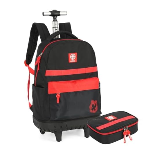 Kit Mochila Rodas Com Estojo Box Enaldinho Juvenil Escolar Preto