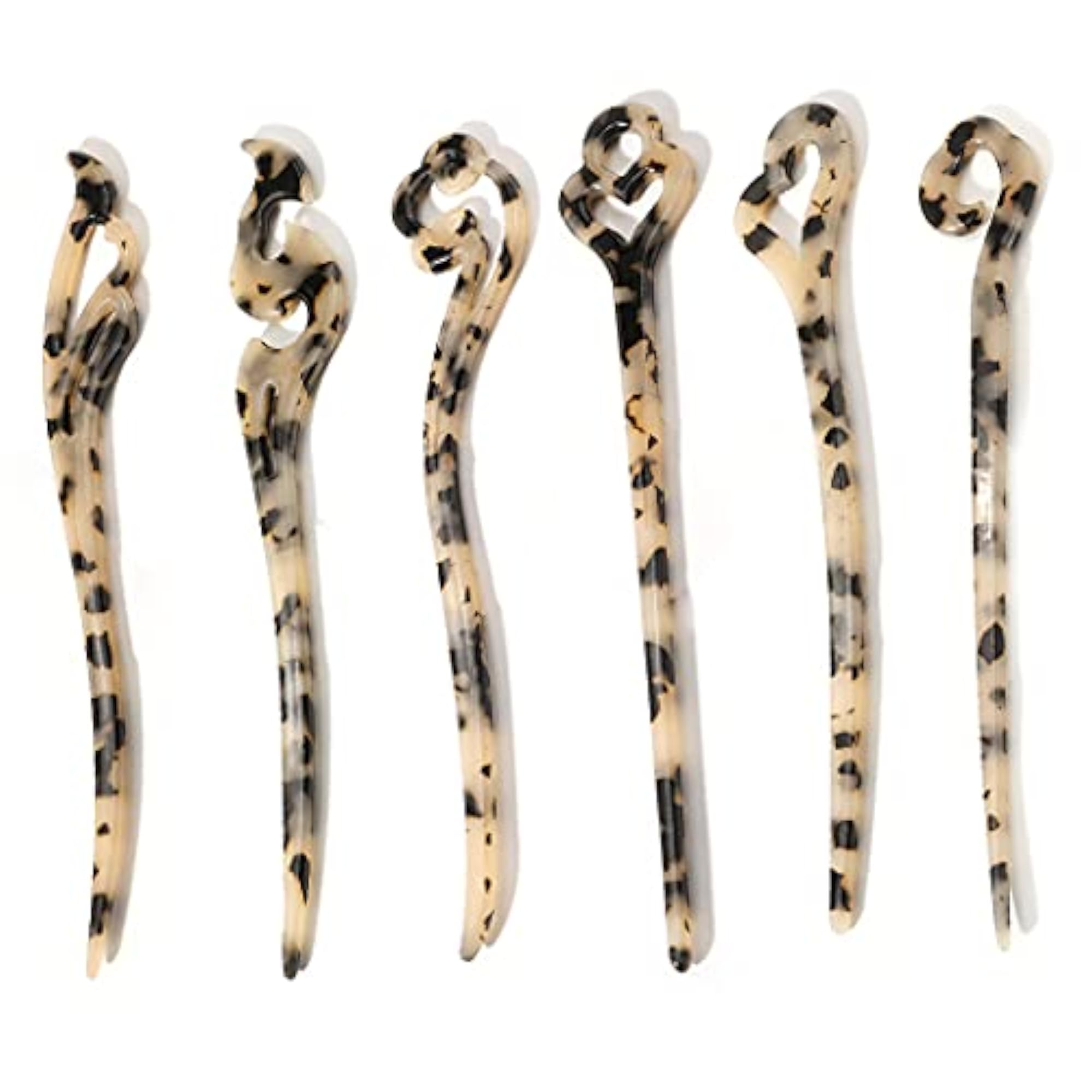 6pcs Japanese Style Decorative Hair Stick Set