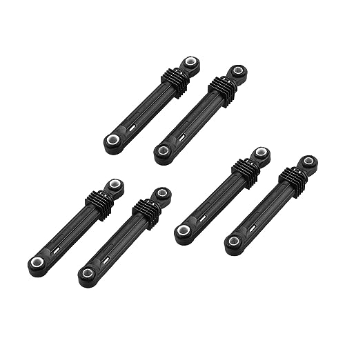 Wash Machine Accessories，6 Pcs 100N，Compatible for LG，Washing Machine Shock Absorber Washer Front Load Part Black Plastic Shell Home Appliances Accessories