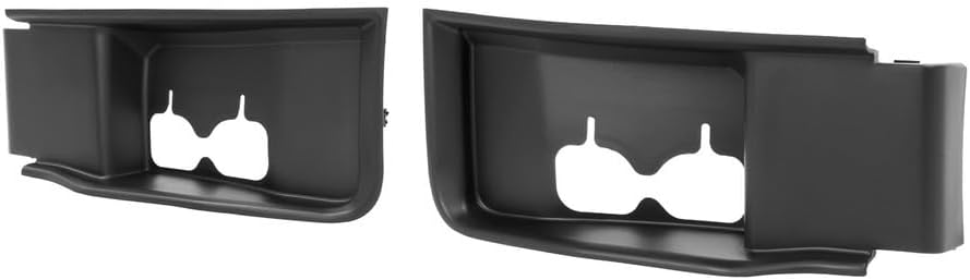 F250 F350 Tow Hook Trim Left & Right Side Tow Hook Cover Bezel Compatible with Ford F-250 F-350 2020 2021 2022, fits Outer Air Deflector, fits Short - LH & RH