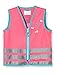 Produktbild Wowow Unisex Kinder Crazy Monster Reflexweste, Rosa/Silber, S