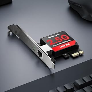 Mercusys TP-Link MA310E PCIe Scheda di Rete 2.5 Gigabit, RJ45, Wake-on-LAN, Ethernet a Basso Consumo Energetico, Compatibile con Staffe Standard e con Staffe a Profilo Ridotto