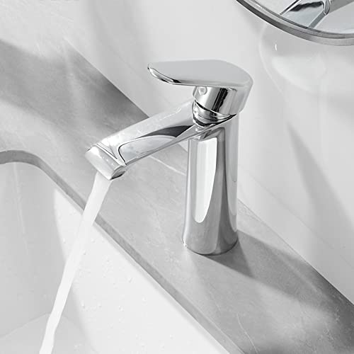 Pommeau de douche robinet de lavabo mitigeur chrome mono-poignée - 5
