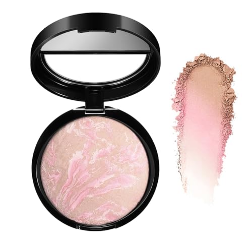 Image of Baked Powder Foundation - Full Coverage, Brightening & Color Correcting for Mature Skin | Covers Fine Lines & Blemishes | Natural Subtle Glow | Long-Lasting Makeup-hot pink