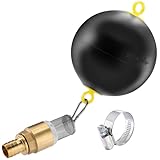 Poppstar Schwimmende Entnahme Set: Schwimmerkugel 6\, Karabiner 5x50mm, Schlauchschelle (Spannbereich 20-32mm, Breite 12mm), Rückschlagventil 1\, Saugkorb