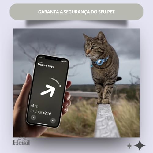 Coleira De Nylon E Couro Resistente, Compatível Com O Rastreador AirTag, Anti Perda, Fivela De Segur