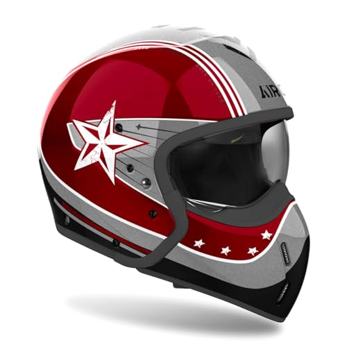 AIROH J 110 Command Burgundy Gloss XL casco cómodo para evitar el calor 5