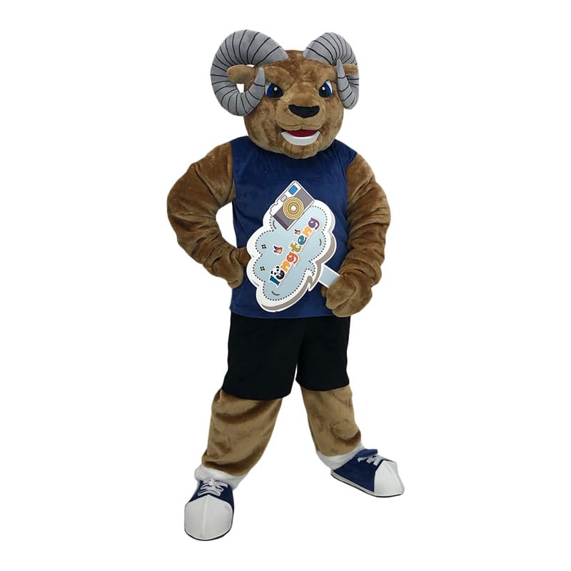 Sport Goat Mascot Costume Cartoon Adult Holiday