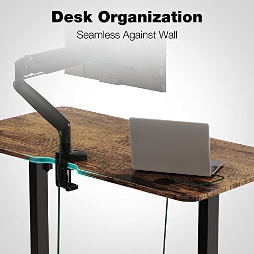Woka 48" X 24" Standing Desk And 26.5" X 11.7" Black Keyboard Tray #TOP2