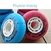 JCXYL EV 88A Inline Skate Wheels 72mm 76mm Roller Hockey Skates Replacement Wheels for Indoor Outdoor Skating Accessory 4 Pack,Blue,76mm