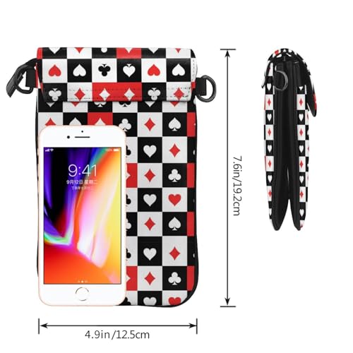 Vegan Leather Crossbody Phone Wallet, Flip Design with ID Window & Transit Card Slot for Daily Commute3