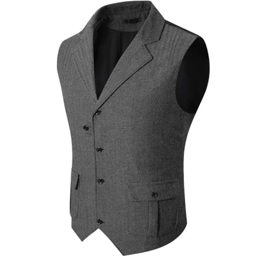 Men's Vintage V-Neck Waistcoat – Regular Fit Vest For Casual Wedding & Business Wear2