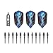 Viper by GLD Products Astro 80% Tungsten Soft Tip Darts with Storage/Travel Case, Blue Rings, 16 Grams,21-3275-16