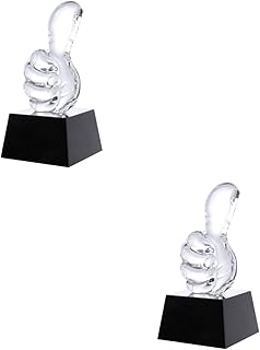 BESPORTBLE 2 pcs Crystal Prize Sports Award Trophy Party Trophy Award Ceremony Trophy Ornaments Crystal Award Crafts Listing