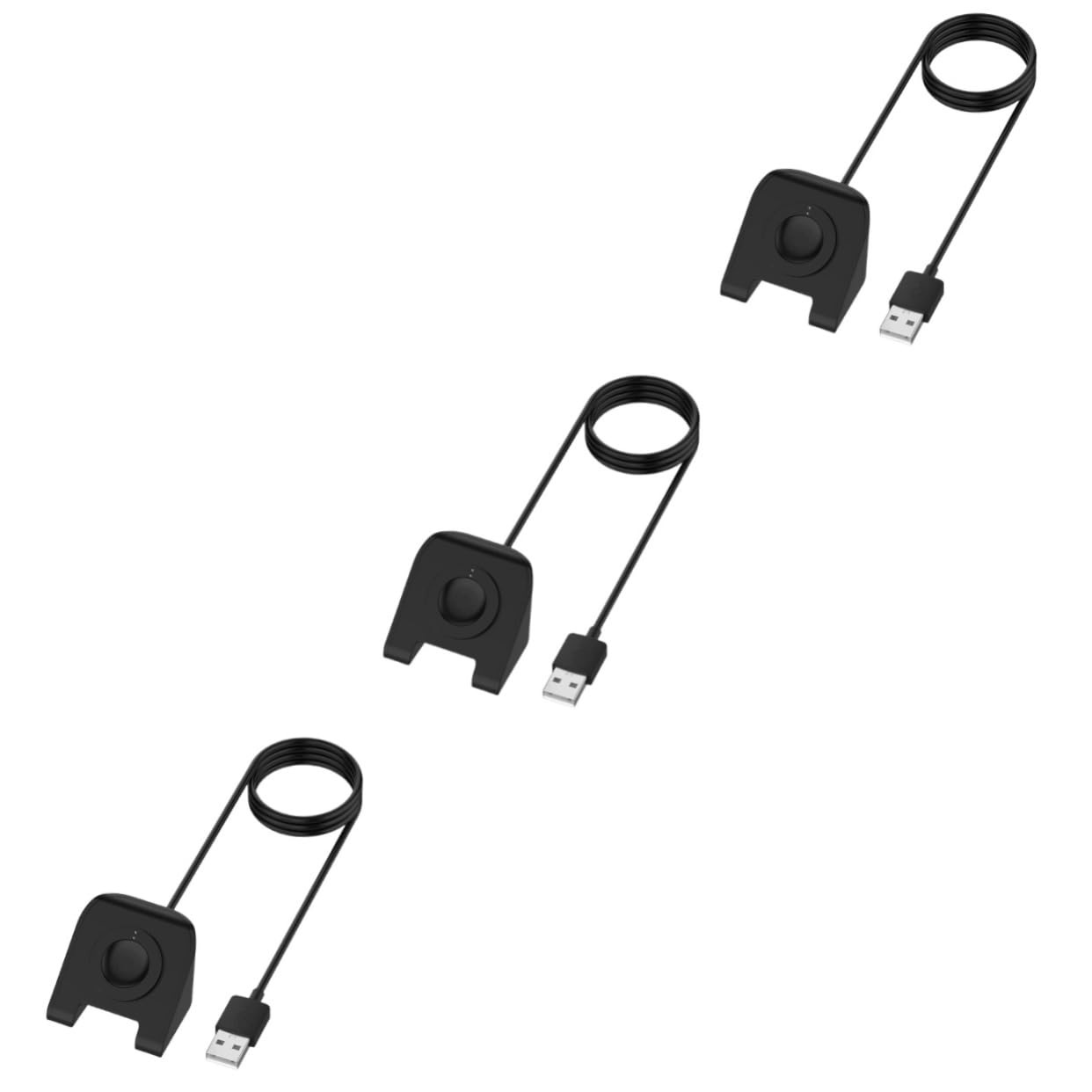 Hemobllo 3pezzi Supporto Di Ricarica Per Smartwatch Gen e Gen Base Stabile e Portatile Design Pratico Tpe Facile Da Usare Per Ufficio e Viaggi Caricatore Usb Incluso