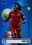 2025-26 Topps Finest UEFA Blue Refractor 23 Manu Kone S200 AS Roma