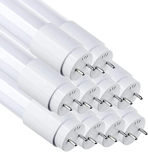 Tubos Led T8 LEDUNI Tubo T8 Cristal LED 18W Conexión Un Lateral Luz Blanco Frío 6000K 1200CM (PACK 10)