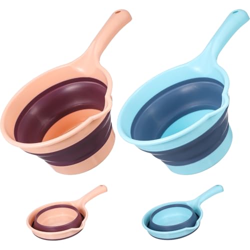 Image of UPKOCH 2Pcs Collapsible Water Scoop Ergonomic Folding Dipper for Kitchen Use Space-Saving Plastic Water Ladle for Home Garden and Outdoor Activities