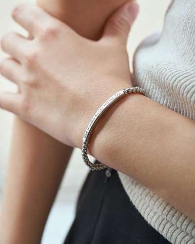 Religious Gift for Her God is Within Her She Will Not Fall Bible Verse Bracelet Gift for Her2