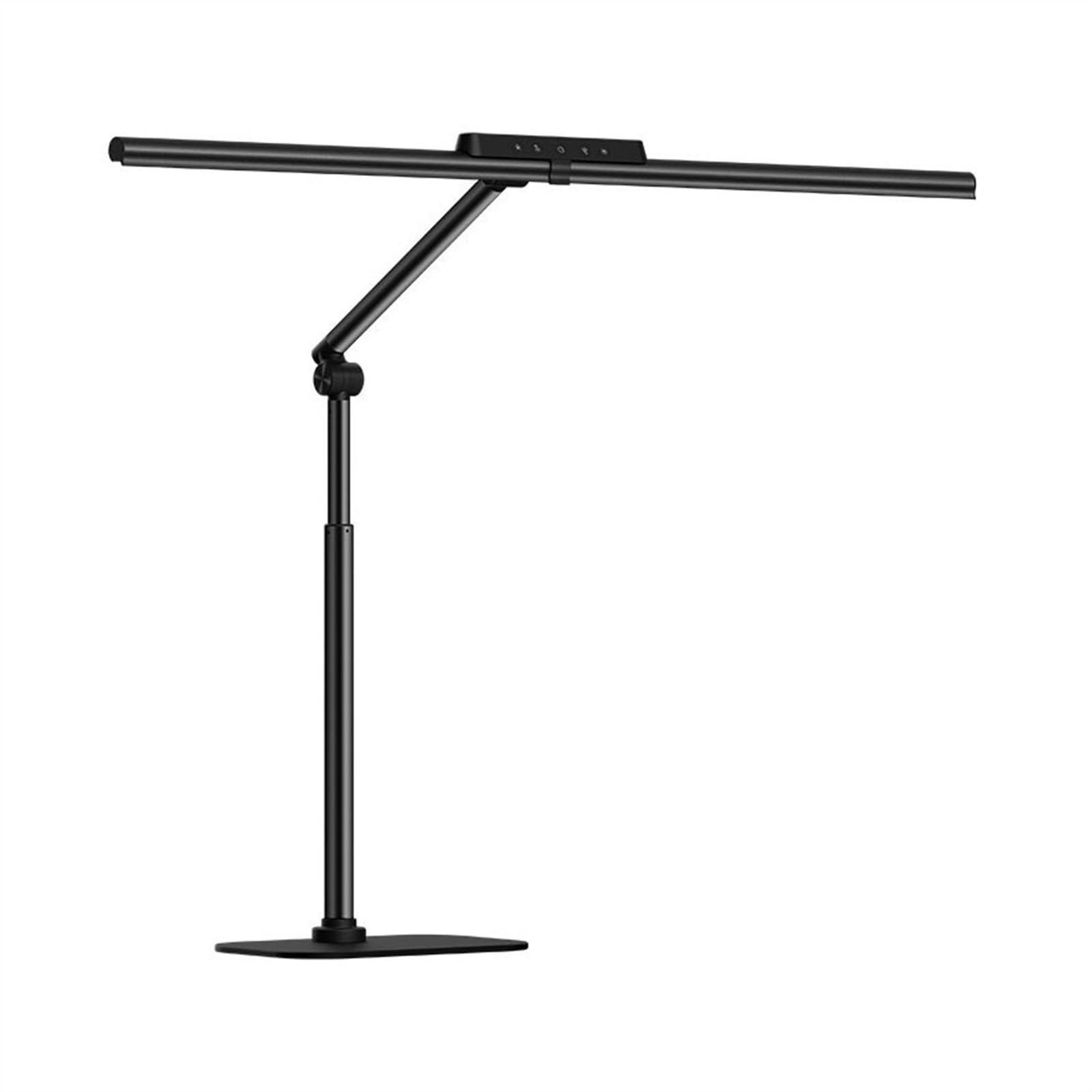 Lampka nocna Lampka biurkowa Lampa biurkowa LED do domowego biura, podwójne źródło światła 24 W z regulowaną wysokością, 5 poziomów jasności Lampka do czytania do nauki, 45-minutowy automatyczny timer