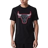 camiseta chicago bulls jordan niño Color: negro New Era Chicago Bulls Black NBA Outline Logo T- Shirt