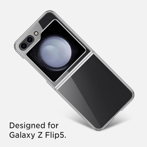 Coque Galaxy Z Flip 5 Miimall rigide et transparente en polycarbonate argent