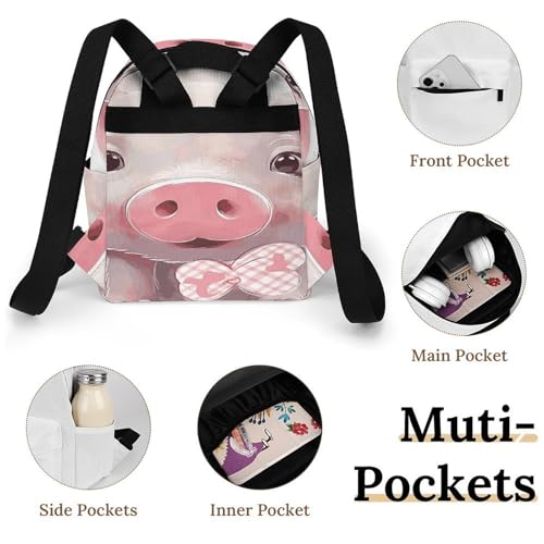 Mochila de mujer de tela Oxford Smiling duradera con base sólida 4