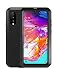 Produktbild Fonrest IP68 Wasserdicht Hülle für Samsung Galaxy A70(6,7-Zoll), Love MEI Ganzkörper Schwerlast Hybride Aluminium Metall Stoßfest Case mit Hartglas, Unterstützt Wireless Charging (Schwarz)