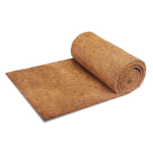Bamworld Rouleau de revêtement Coco, 30 x 300 cm, tapis en fibre de coco naturelle pour pots suspendus, poteaux en mousse, lits pour animaux de compagnie et...