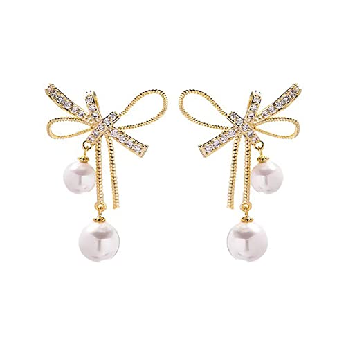 Boucles d'oreilles pendantes en argent S925 et perles pour femme raffinée