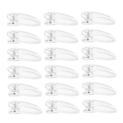 Pinzas pelo cocodrilo antideslizantes transparentes de 4cm para niñas