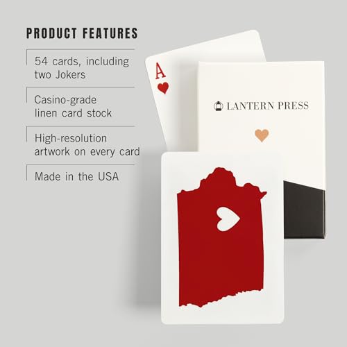 Lantern Press Naipes Póker Iowa 52 cartas para adultos miniatura 3