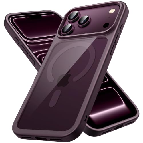 Image of JETech Magnetic Cover Case for iPhone New Pro Max, Dark Cherry
