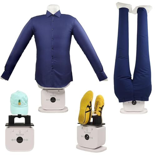 Bellairon - The Original Automatic Ironing Machine for Clothes. Hot Air Garment Dryer & Hands-Free Wrinkle Remover for Shirts & Pants | No Iron No Ironing Board | Sizes S3XL