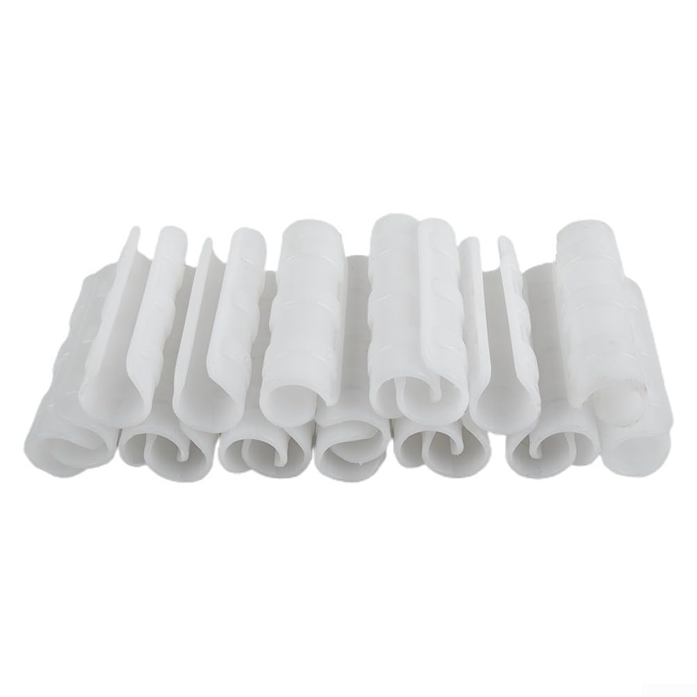 Accarugty 20 Pack Greenhouse Plastic Clamps For 19Mm To 33Mm Pipe, Heavy Duty Abs Film Clips For Tunnel Hoop Row Cover Netting(20mm)