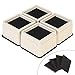 Uping Rehausseur Pieds de Lit Rehausseurs Meuble, Augmenter Hauteur Réglable de 7,3CM ou 14,6CM