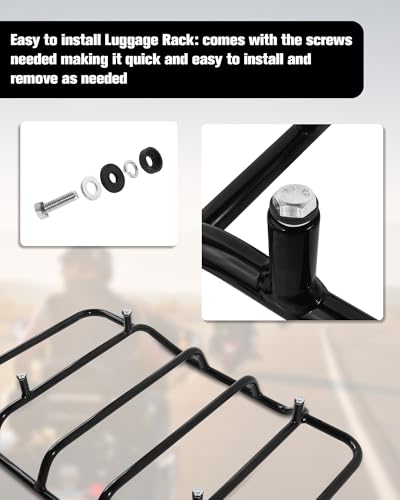 Image of Trunk Tour Pack Luggage Rack for Harley Electra Road Glide CVO Street King Ultra Limited 2014-up Black