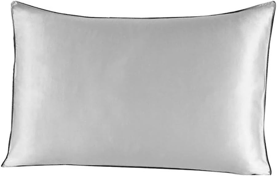 HBJWOV Bed Linings Satin Silk Soft Pillowcase Cover Bedding Pillow Rectangle Cases