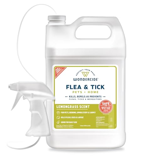 Image of Wondercide - Flea Tick & Mosquito Spray for Pets & Home - Lemongrass 128 oz