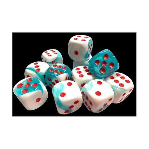 Dados de Dungeons and Dragons de plástico Chessex juego de 12 D6 de 16 mm