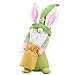 DEDEMCO Gnomo pasquale peluche Elfo Bambola Decorazioni, 40 cm, coniglietto pasquale, Gnomi, Gnomi, Gnomi, Fatti a mano, Gnomo Nano, Coniglietto Nano, Bambola per feste in casa, Verde