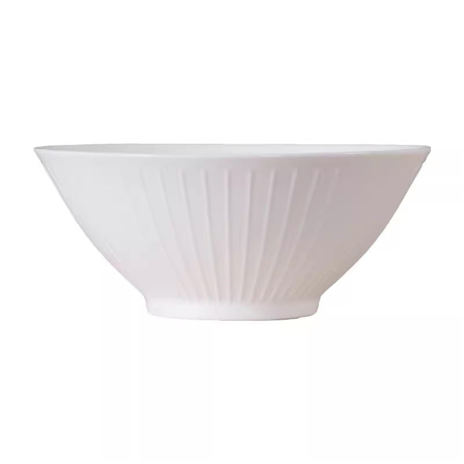 8 Inch/37Oz White Japanese Ramen Bowl Creative Soup Bowls, Large Vintage Noodles Bowl, Personality Ramenbowls for Cereals, Pasta, Noodles