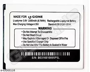 Image of Original BL-G2300Z Battery for Gionee Pioneer P5L Model: BL-G2300Z [2300mAh] Battery with 3 MonthWarranty****(A045)