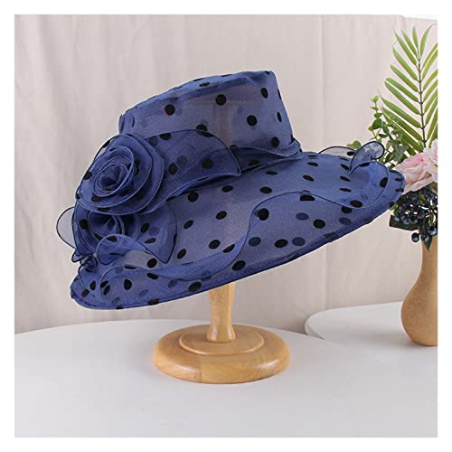 Chapeau de soleil en organza léger anti transpirant à large bord