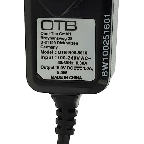 vhbw Ladekabel kompatibel mit Sony Playstation Portable PSP Steet, Small & Lite, Brite - Ersatz für Sony PSP-100 - Netzteil Ladegerät (220V)