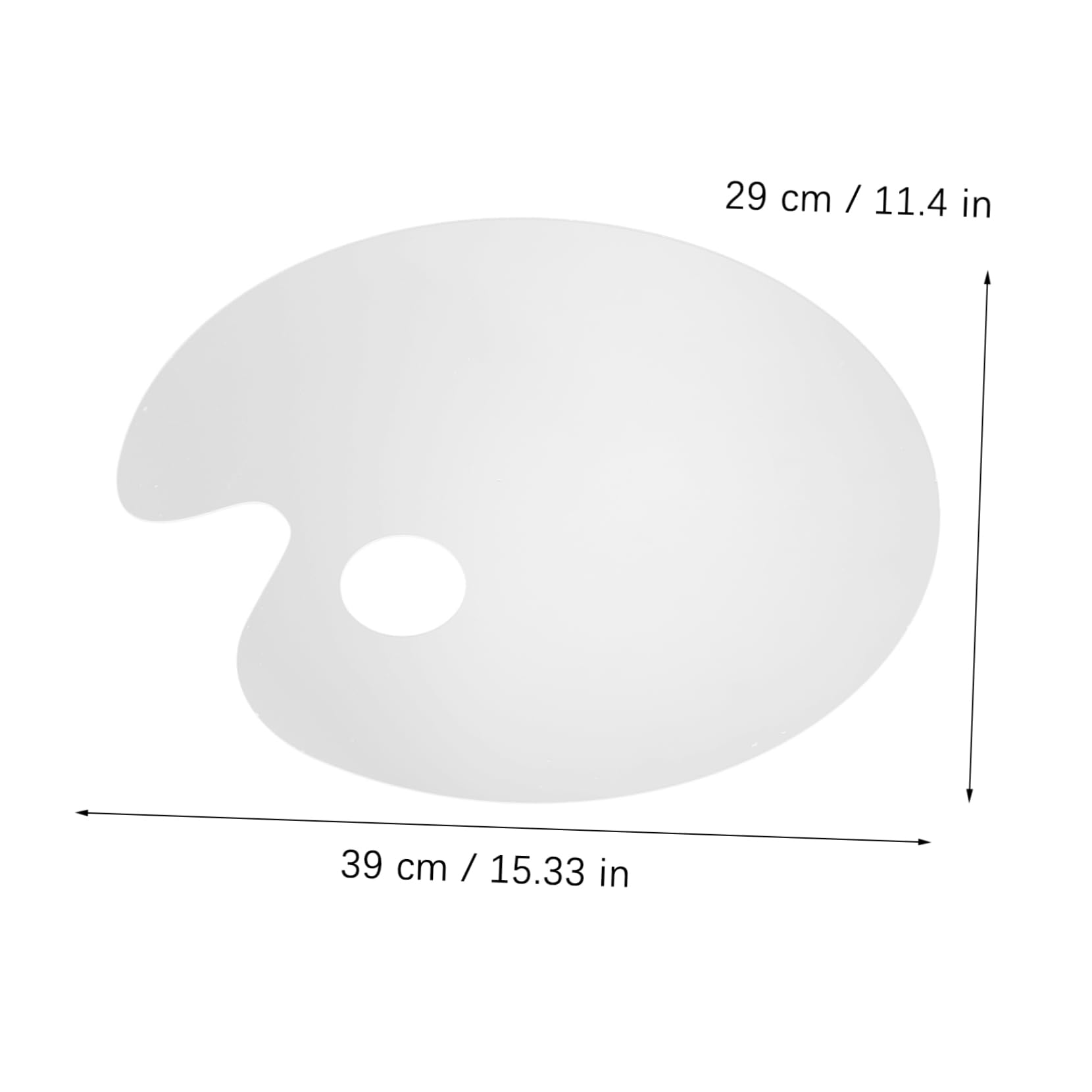 DOITOOL 1pc Acrylic Pigment Tray Handheld Painting Tray for Oil Watercolor Easy Clean Firm Design Art Drawing Accessory for Artists Students