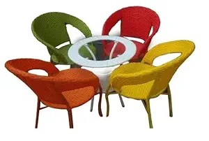 CITY OUTDOOR Chair Set Furniture Patio Furniture Outdoor Chair Set Indoor Chair Set for Balcony Garden Chair Set (Medium, Multicolor)