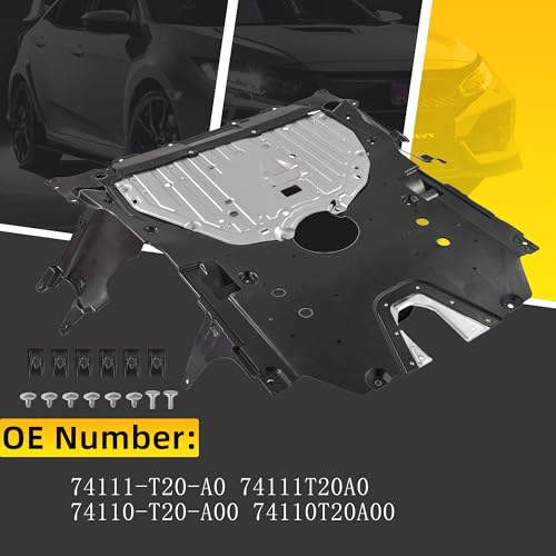 74111T20A0 Engine Splash Guard Under Car Shield Cover Board Compatible with Honda Civic 2022 2023 Replace for 74111-T20-A0 by JISKAIAI - Image 2